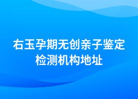 右玉做孕期無創親子鑒定到哪里鑒定